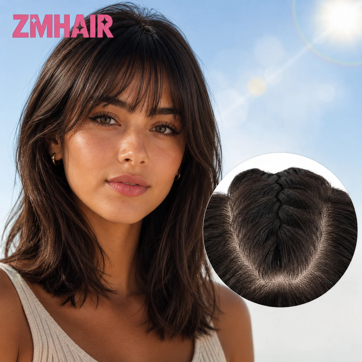 Silky Straight Bangs Human Hair