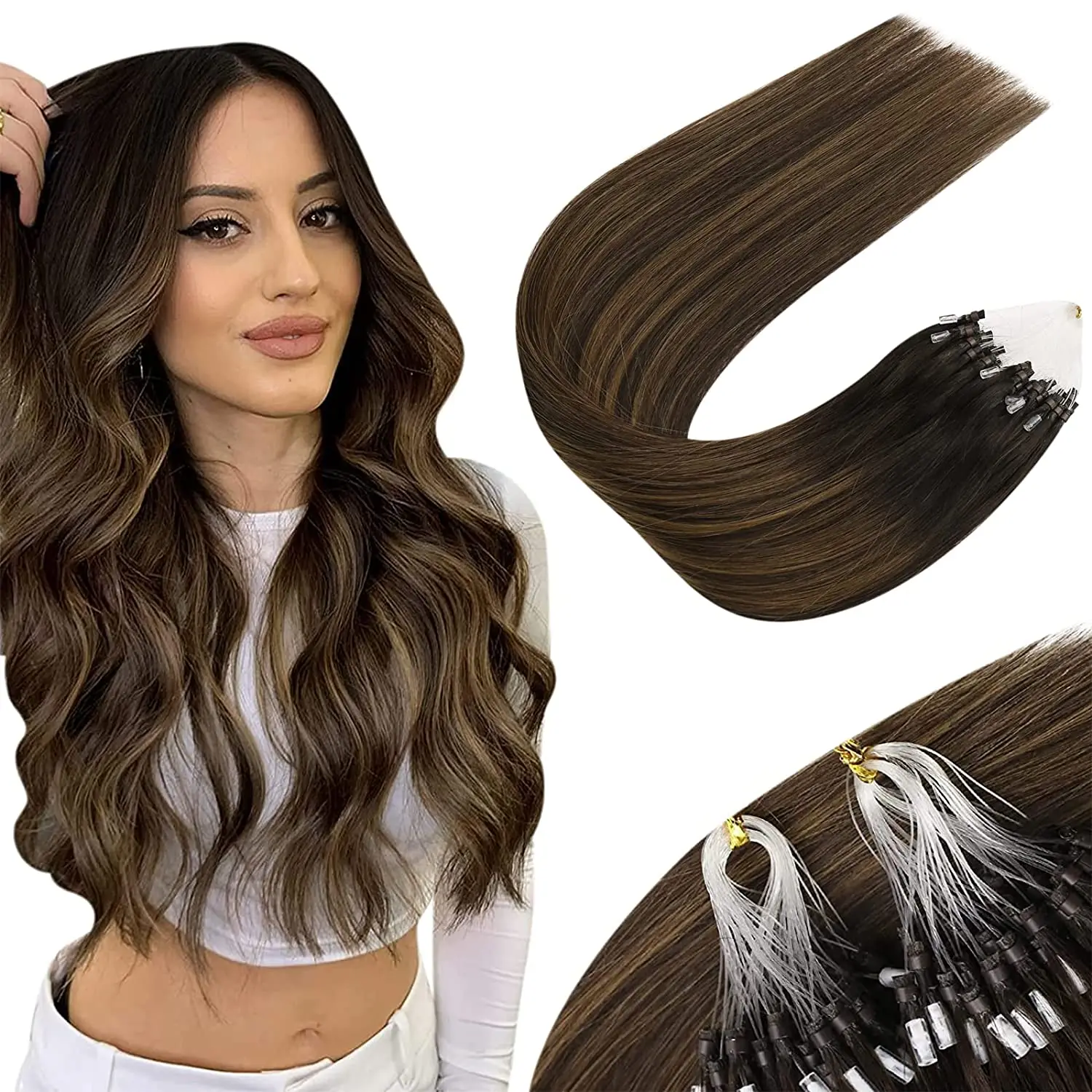 Microlink Platinum Blonde Extensions - Image 17