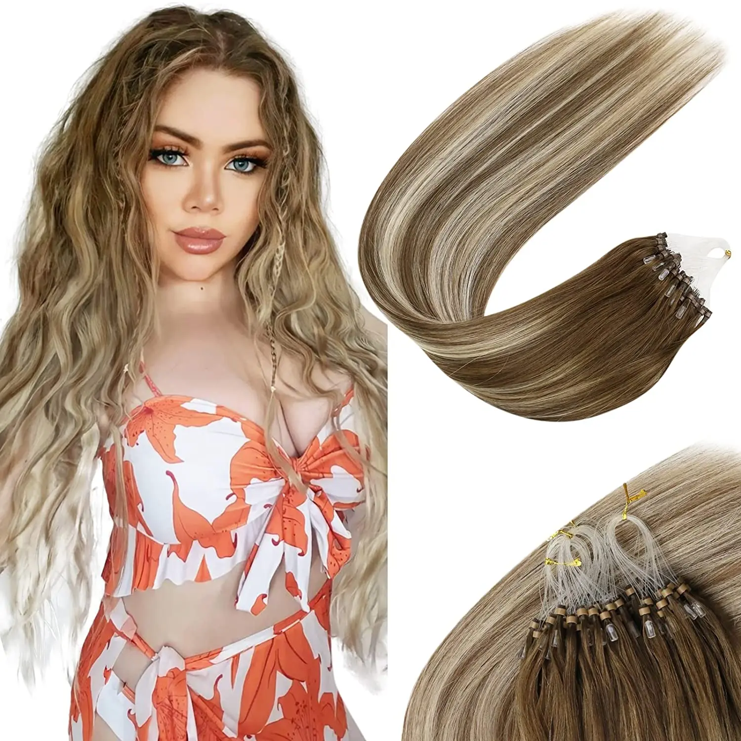 Microlink Platinum Blonde Extensions - Image 13