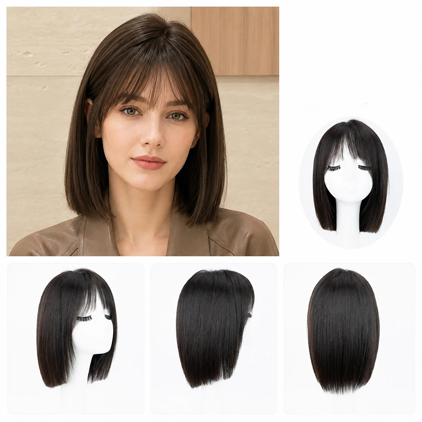 Silk Top Straight Human Hair Bob - Image 2