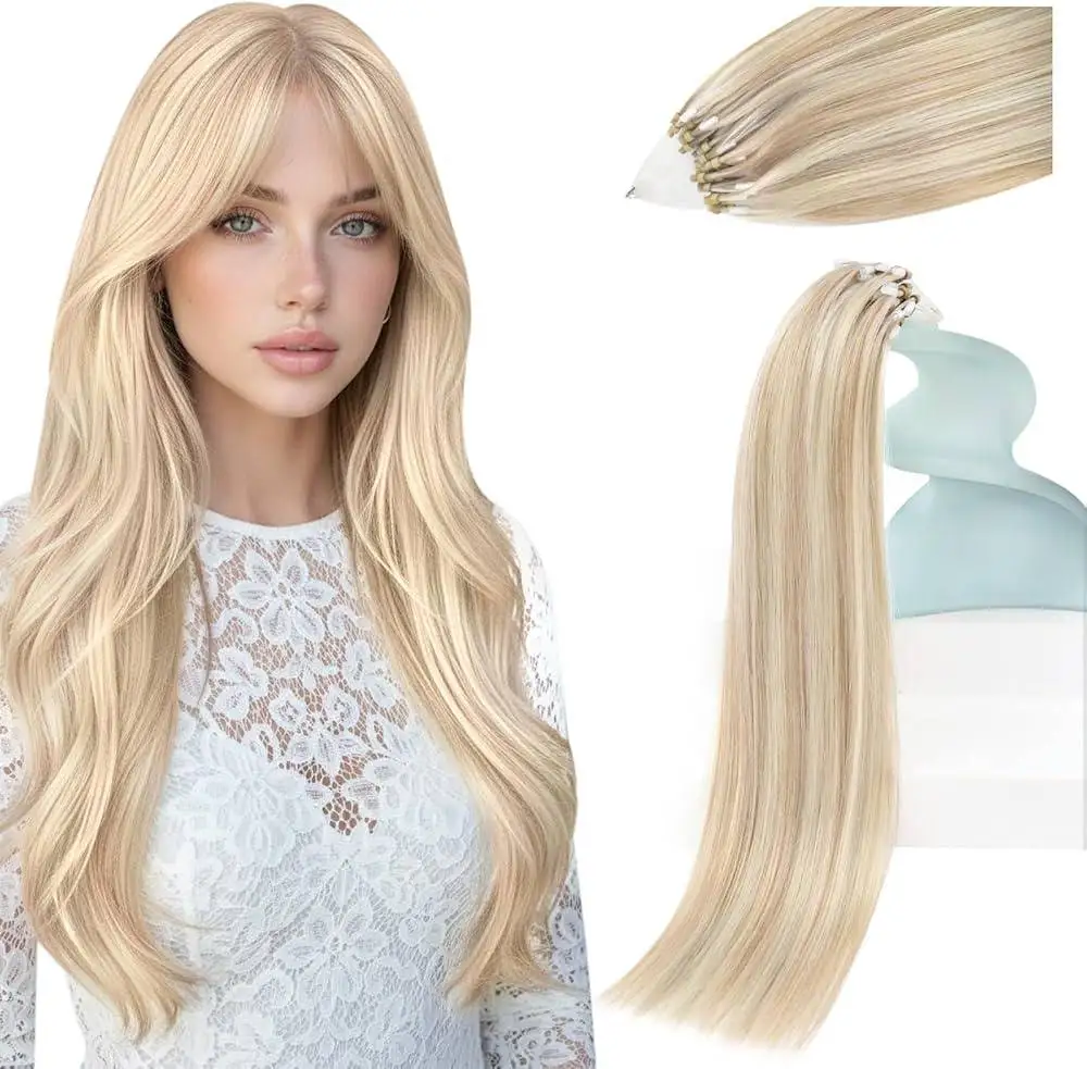 Microlink Platinum Blonde Extensions - Image 9